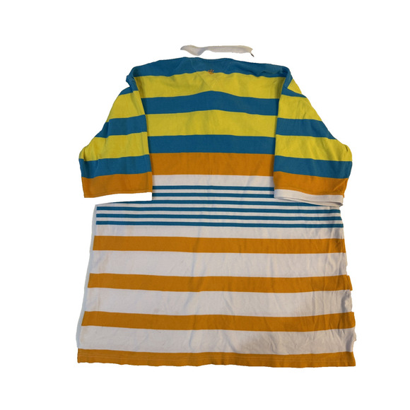 Rocawear Polo Shirt Mens 2XL Striped Short Sleeve Casual Hip Hop Urban Fashion - Picture 2 of 5